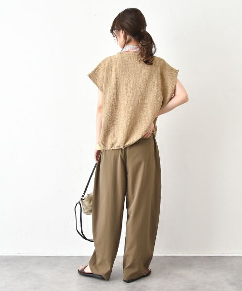 HUMS｜ストレッチコクーンパンツ [[RNK-2573]][C]