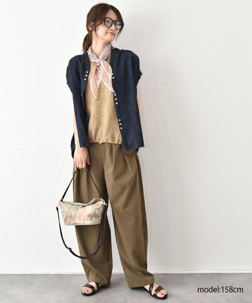 HUMS｜ストレッチコクーンパンツ [[RNK-2573]][C]