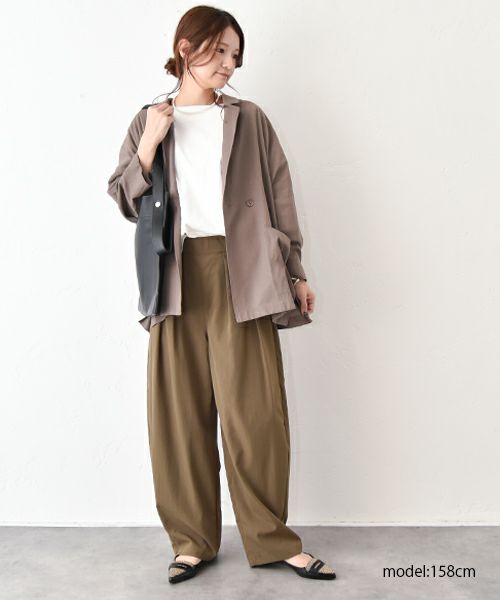 HUMS｜ストレッチコクーンパンツ [[RNK-2573]][C]