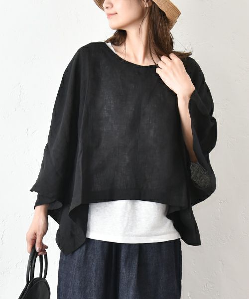 08Mab｜リネンシャンブレーVネックプルオーバー [[CF-525HF1209]][C]