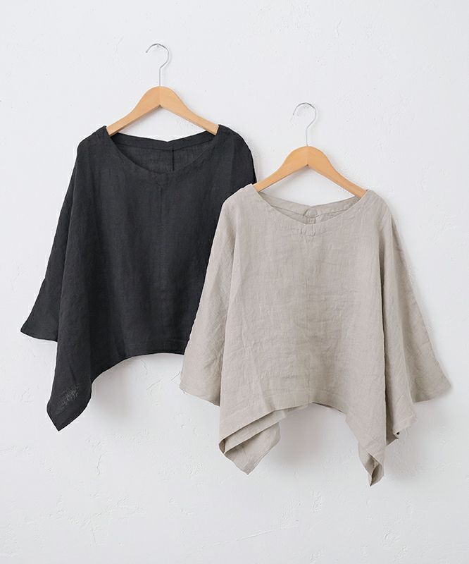 08Mab｜リネンシャンブレーVネックプルオーバー [[CF-525HF1209]][C]