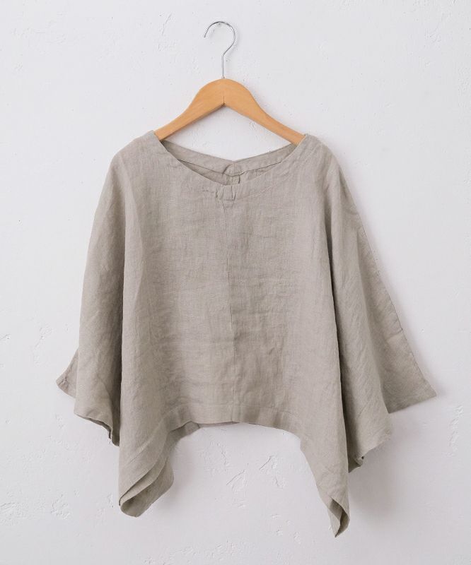 08Mab｜リネンシャンブレーVネックプルオーバー [[CF-525HF1209]][C]