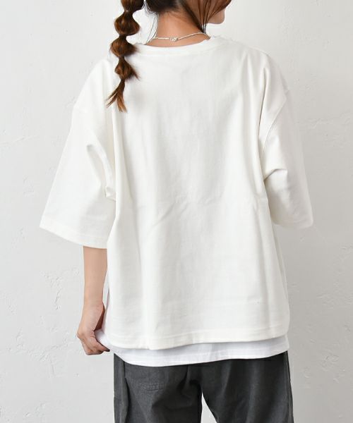 her.｜5分袖カットソー [[131186H]][C]