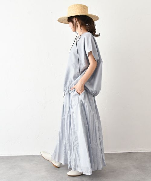 No18｜マチ入りタックスカート [[H25012]][C]