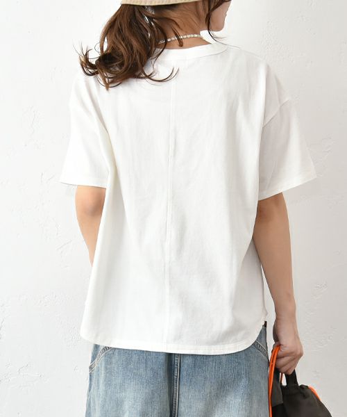 and quarter｜ルーズラウンドヘムプリントTee [[MA-300105]][C]