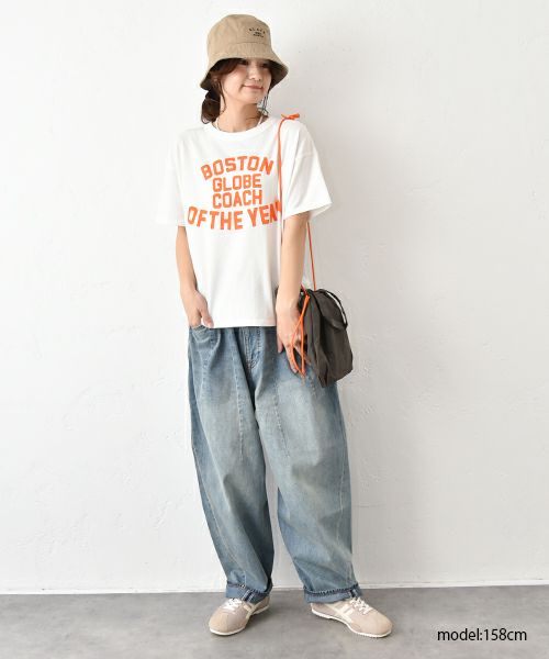 and quarter｜ルーズラウンドヘムプリントTee [[MA-300105]][C]