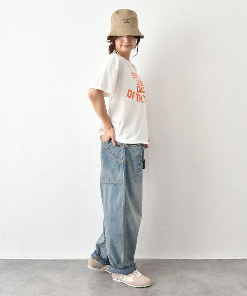 and quarter｜ルーズラウンドヘムプリントTee [[MA-300105]][C]