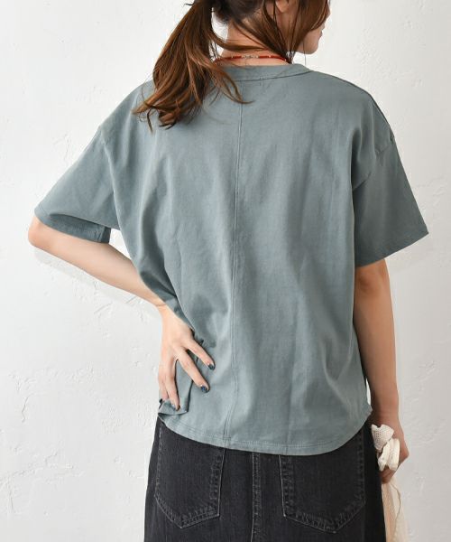 and quarter｜ルーズラウンドヘムプリントTee [[MA-300105]][C]