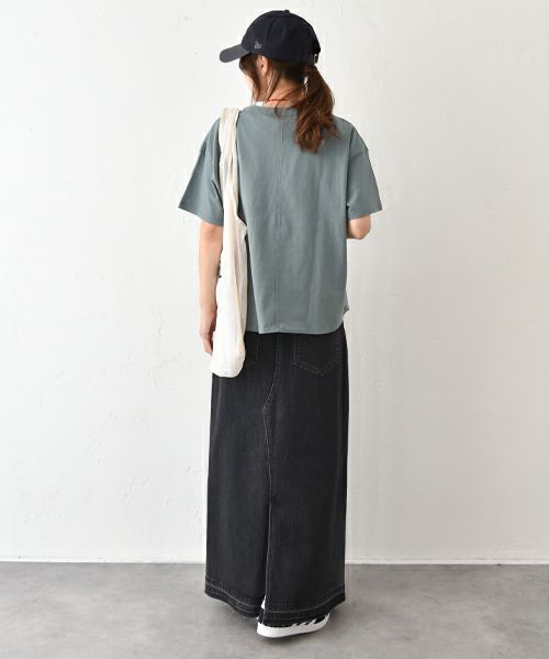 and quarter｜ルーズラウンドヘムプリントTee [[MA-300105]][C]