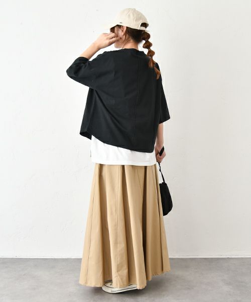 VENT BLANC｜リップストップ パネルフレアースカート [[VBS253398]][C]