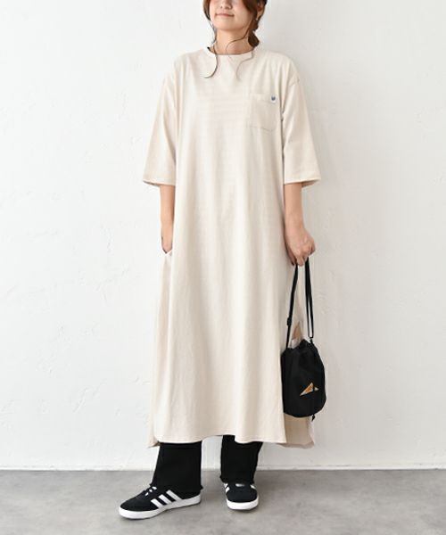 IN THE MARKET｜5分袖カットワンピース [[C-2391]][C]