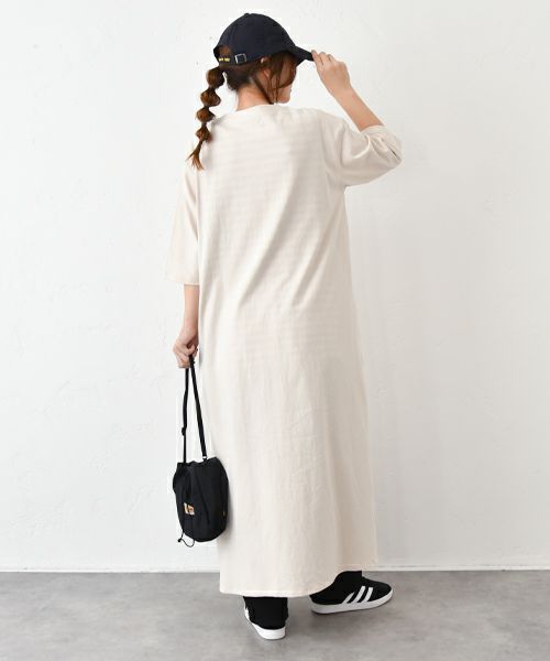 IN THE MARKET｜5分袖カットワンピース [[C-2391]][C]