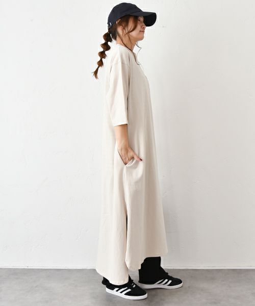 IN THE MARKET｜5分袖カットワンピース [[C-2391]][C]