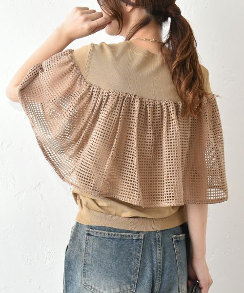 HUMS｜ケープ風ニット [[MT-0459]][C]