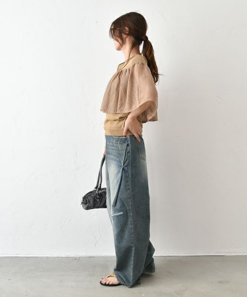 HUMS｜ケープ風ニット [[MT-0459]][C]