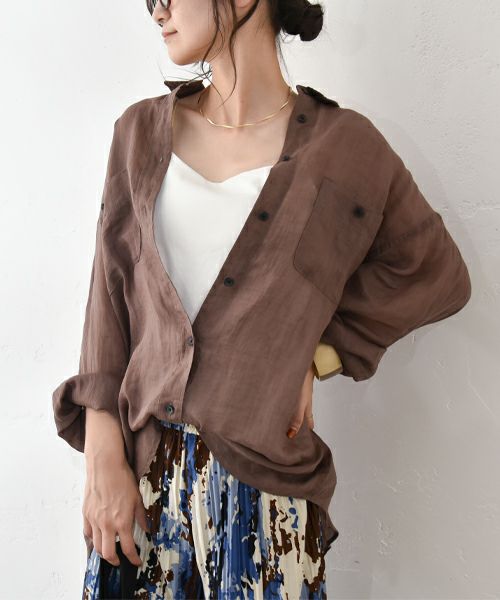 HUMS｜リネンシャツ [[C-5080]][C]