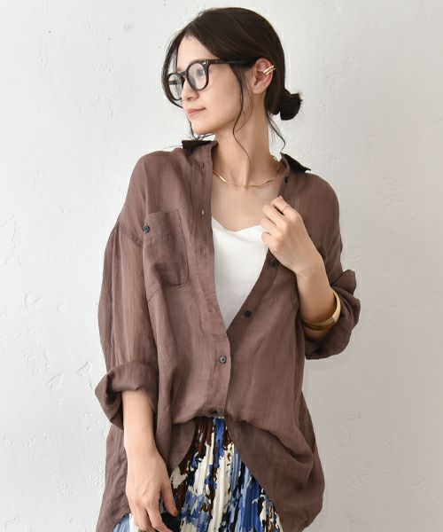 HUMS｜リネンシャツ [[C-5080]][C]