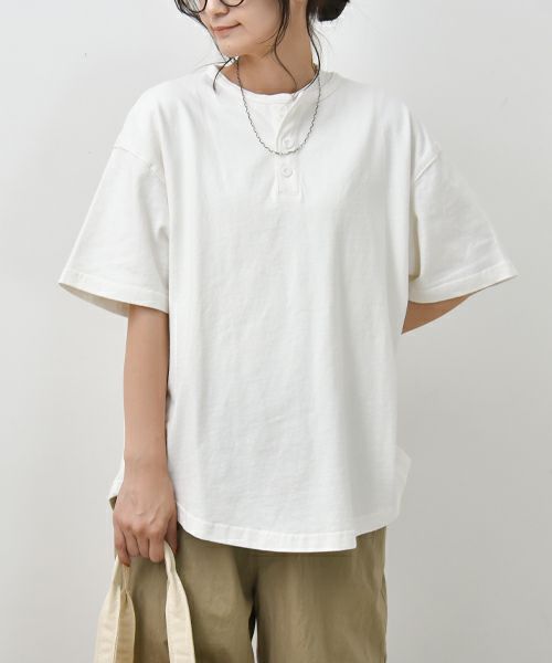 Our.｜ヘンリーネックラウンドカットソー [[131320H]][C]