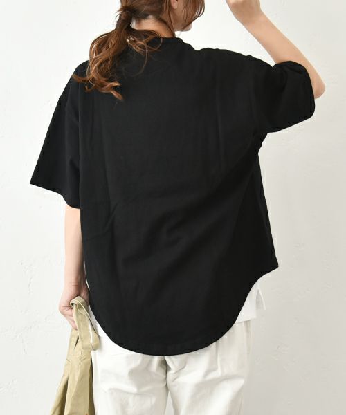 Our.｜ヘンリーネックラウンドカットソー [[131320H]][C]