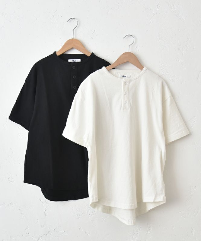  Our.｜ヘンリーネックラウンドカットソー [[131320H]][C]