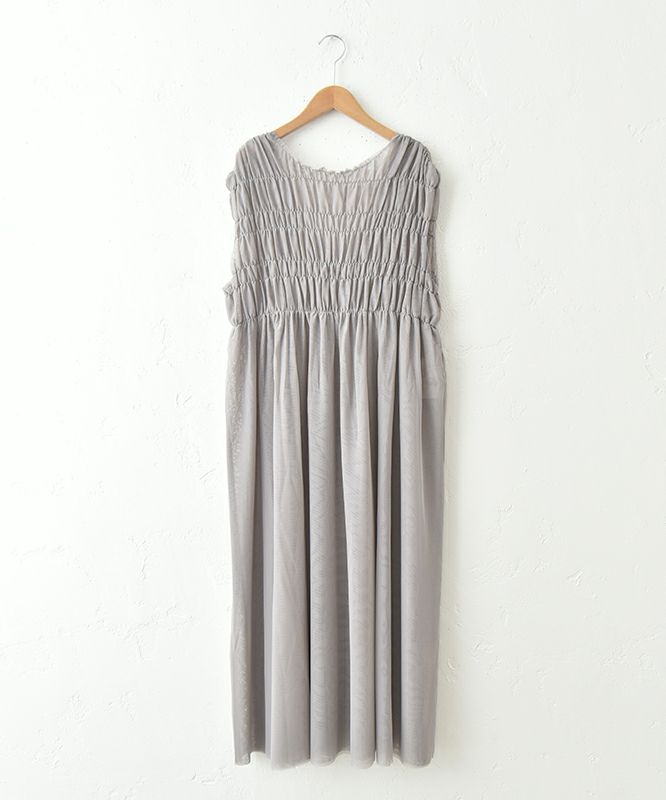 HUMS｜シアーノースリーブワンピース [[CJM-0006]][C]