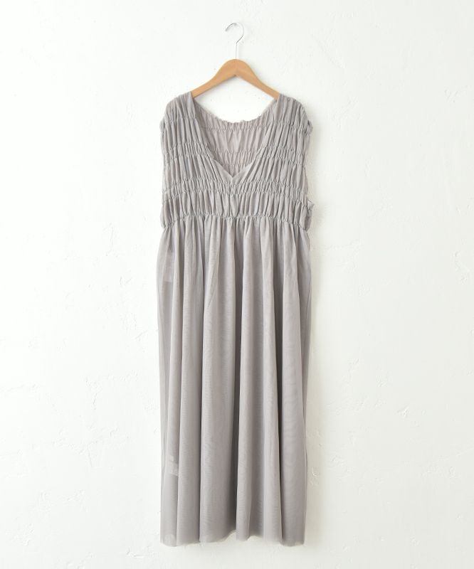 HUMS｜シアーノースリーブワンピース [[CJM-0006]][C]