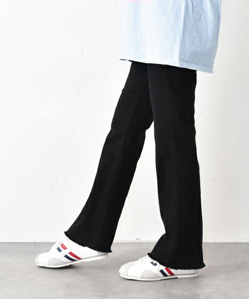 IN THE MARKET｜カットオフ フレアイージーパンツ [[IN-096]][C]