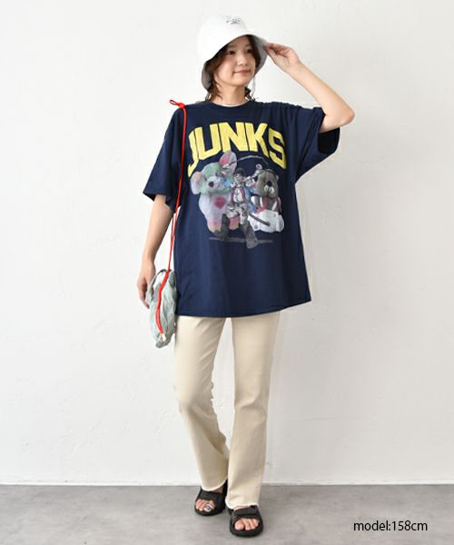 IN THE MARKET｜カットオフ フレアイージーパンツ [[IN-096]][C]