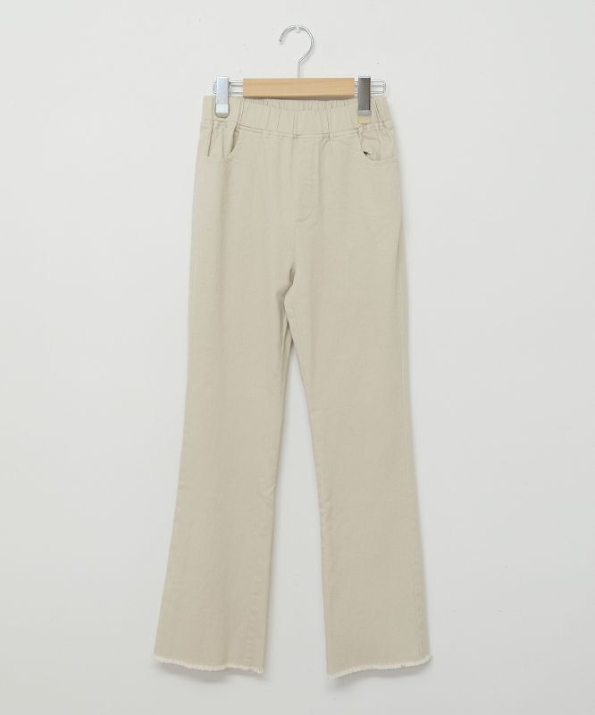 IN THE MARKET｜カットオフ フレアイージーパンツ [[IN-096]][C]