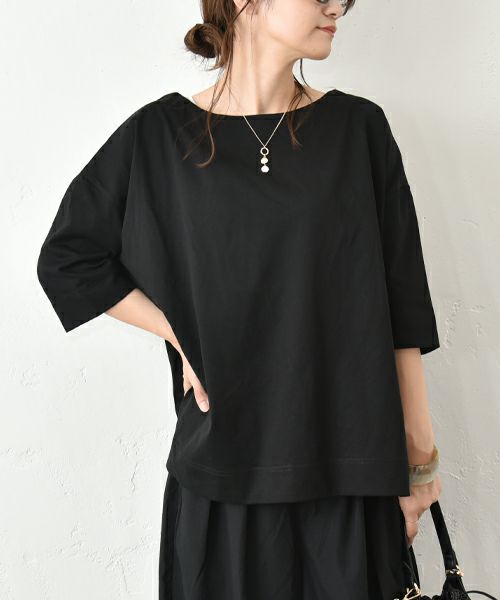 HUMS｜クルー5分袖カットソー [[C-5073]][C]