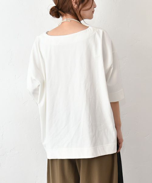 HUMS｜クルー5分袖カットソー [[C-5073]][C]