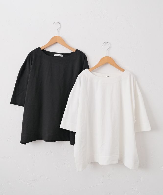  HUMS｜クルー5分袖カットソー [[C-5073]][C]