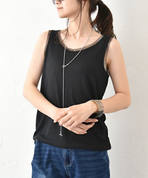 HUMS｜前後2wayシルバーラメタンク [[RNK-2577]][C]