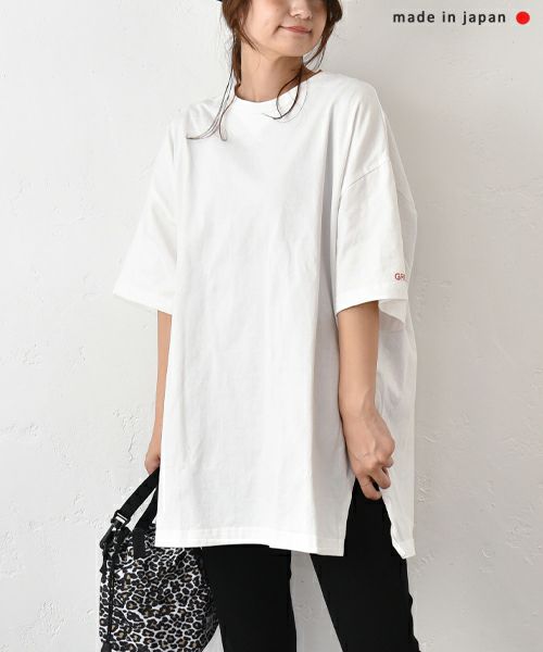 and quarter｜袖ロゴ入りオーバーカットソー [[131321F]][C]