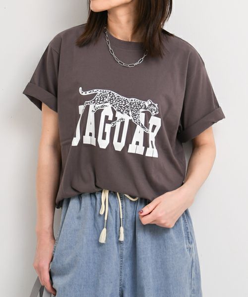 【MARGAUX VINTAGE】　ジャガーTシャツ　ブラック MARGAUX VINTAGE ☆ jaguar T-shirt | BASTET
