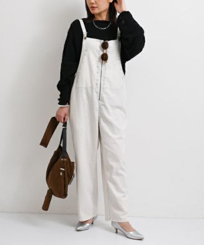 -M-medium サロペット ホワイト M-medium サロペット ホワイト 公式 ストア