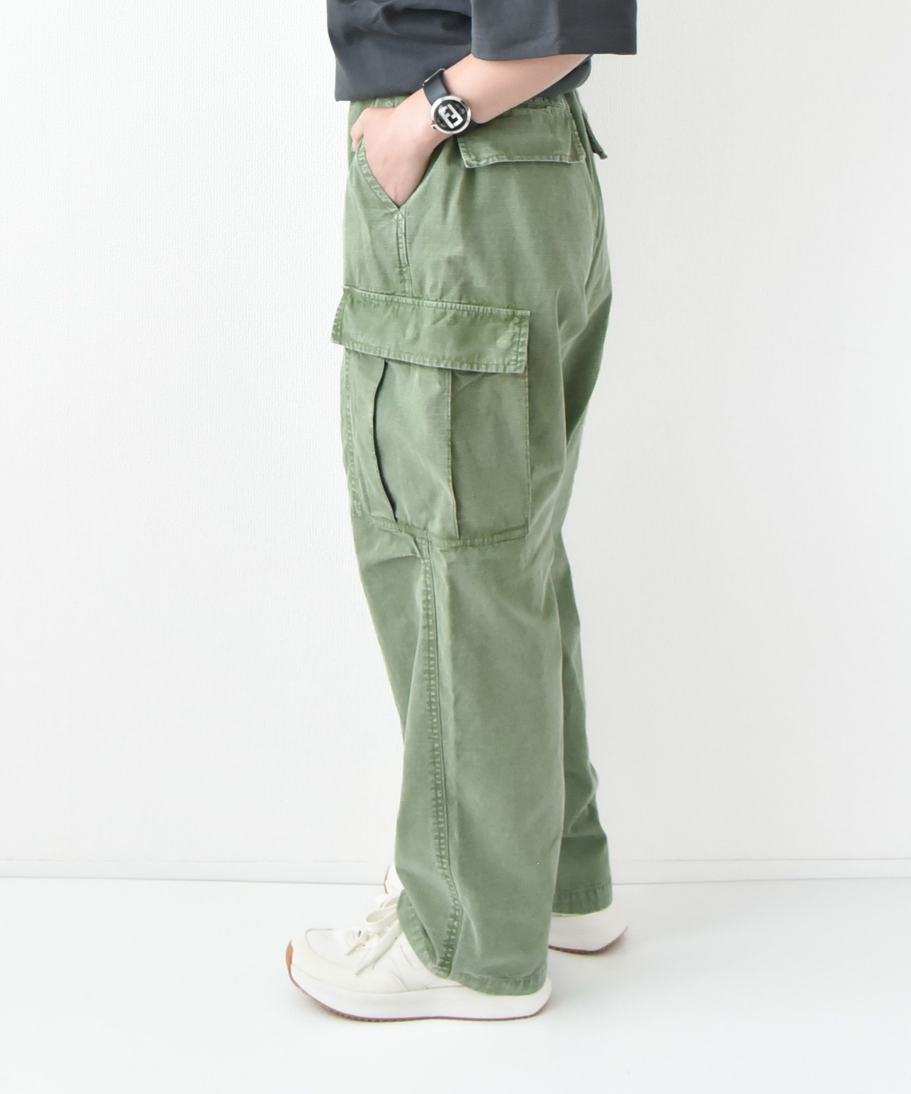 day standard｜リダイ加工リップストップカーゴパンツ [[day-027]][D]