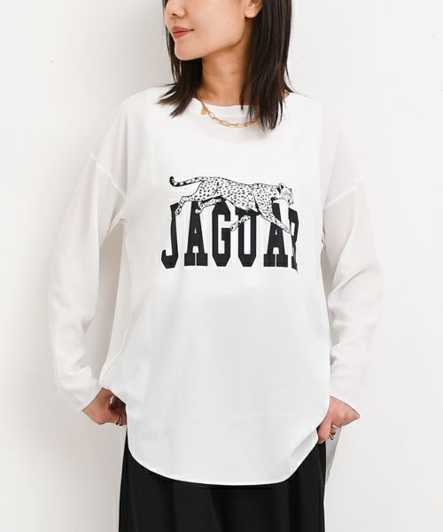 MARGAUX VINTAGE｜シアーロンTee:JAGUAR [[MG CT-25080-A]][F] | ma28 