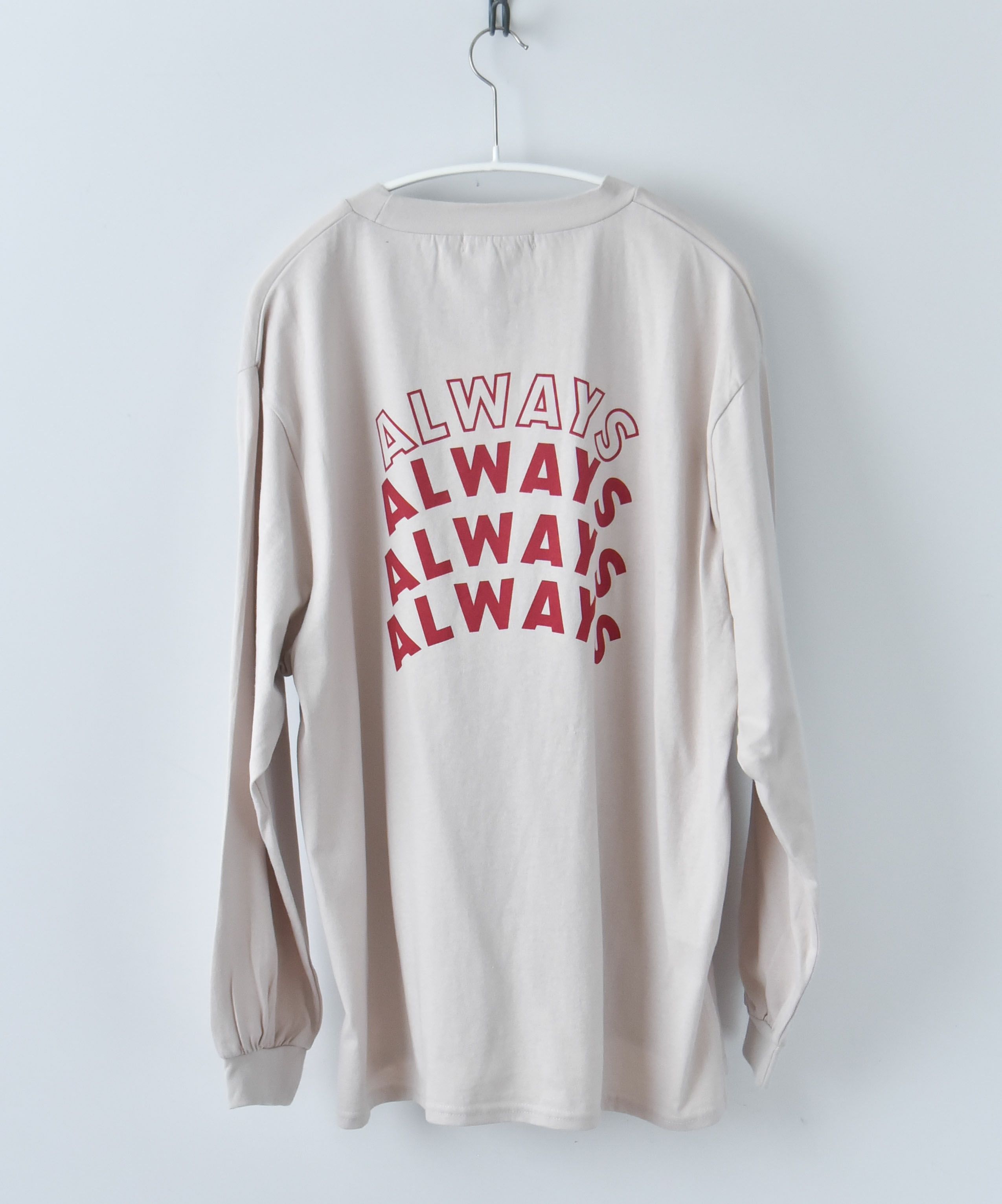 day standard｜NEVER ロングスリーブTシャツ [[ds-715402F]][D]