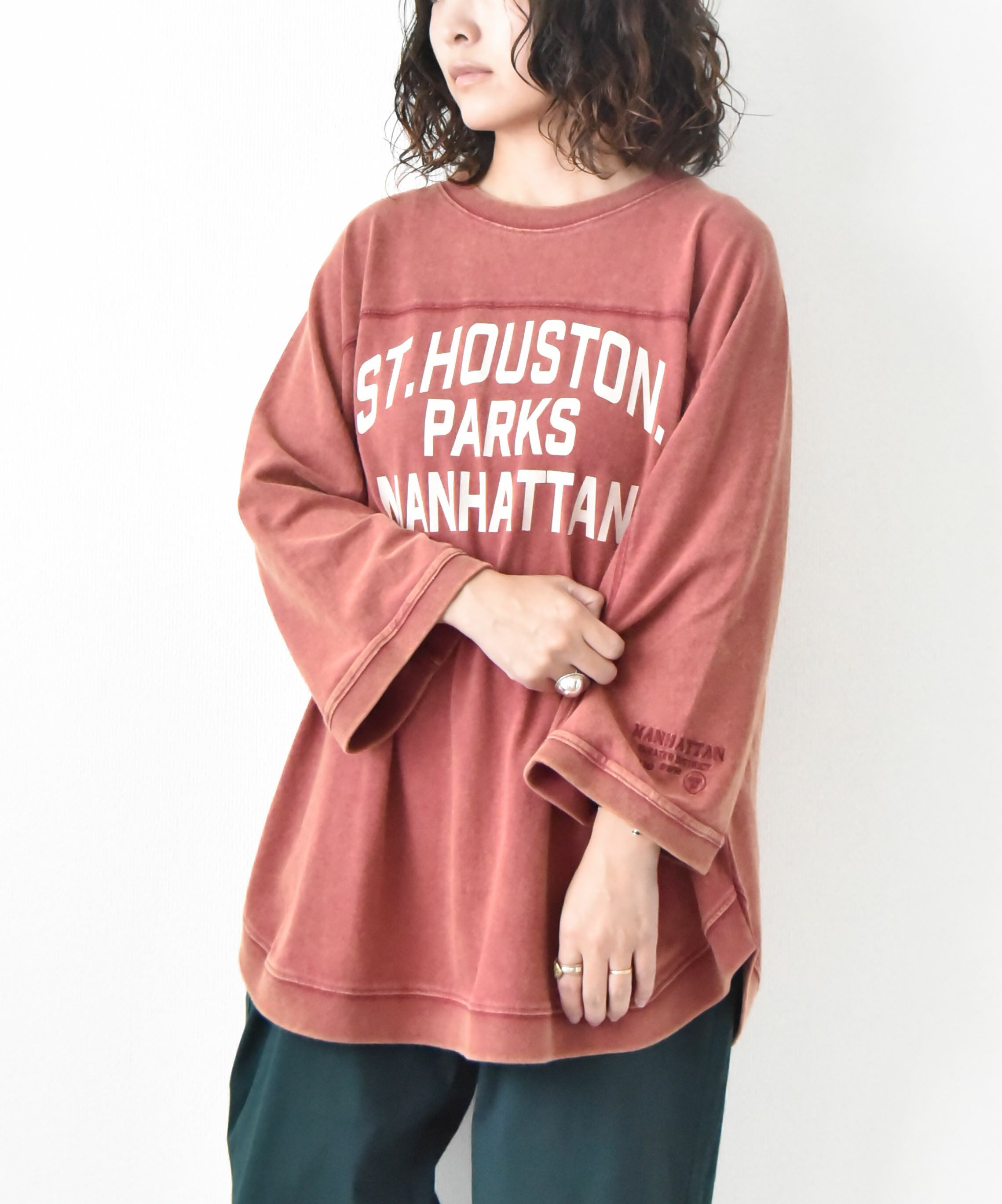 day standard｜カレッジロゴ7分袖プルオーバー [[K52120-28]][D]