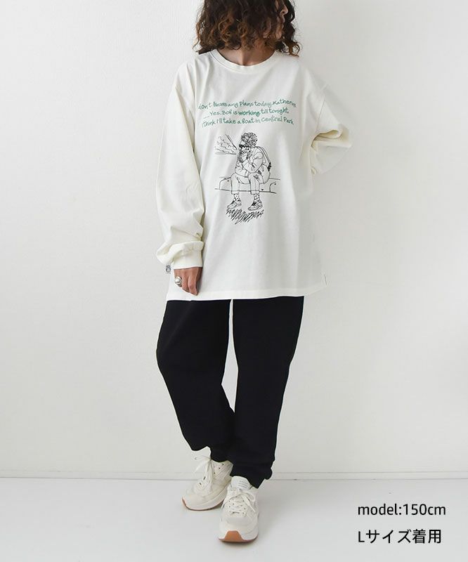 ジムマスター｜6.2oz ピグメント　CALLING ロンTee [[G633734]][D]