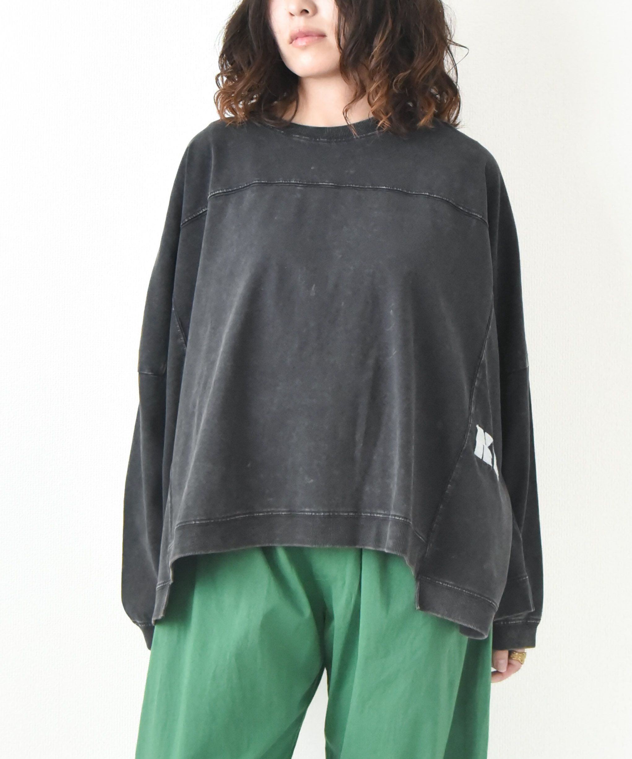 KAKELA&TRANQUIL｜ワイドクルー長袖カットソー [[12506-270-10]][D]