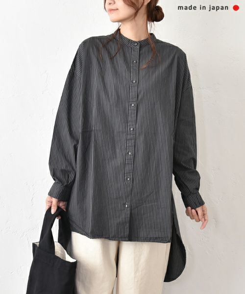 SETTEN｜製品染めバルーンスリーブシャツ [[SSET-4017]][C]
