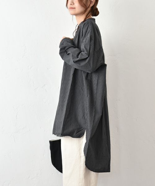 SETTEN｜製品染めバルーンスリーブシャツ [[SSET-4017]][C]