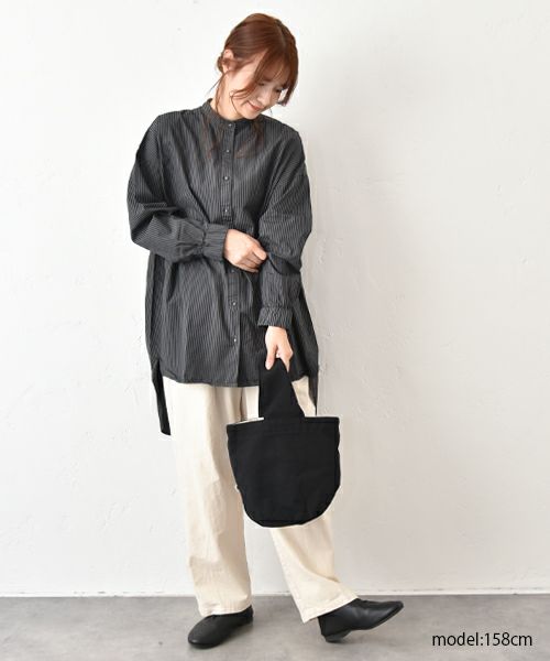SETTEN｜製品染めバルーンスリーブシャツ [[SSET-4017]][C]