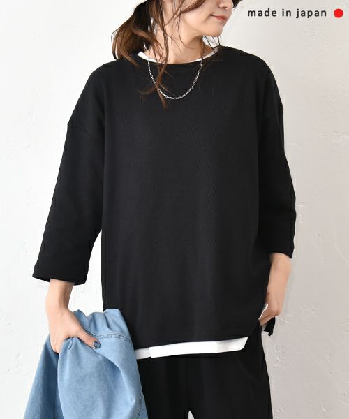 her.｜ワッフル クルーネックTee [[MTAH503-0809]][C]