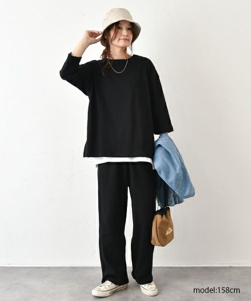 her.｜ワッフル クルーネックTee [[MTAH503-0809]][C]