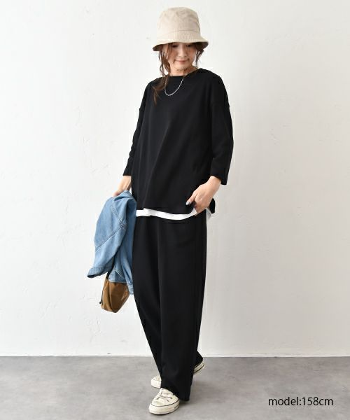 her.｜ワッフル クルーネックTee [[MTAH503-0809]][C]