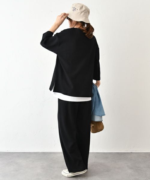 her.｜ワッフル クルーネックTee [[MTAH503-0809]][C]