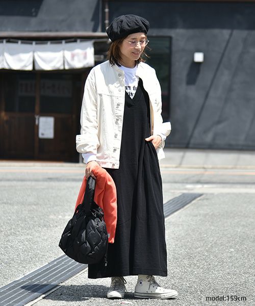 Our.｜ノーカラーチノ素材ジャケット [[131311-1H]][C]